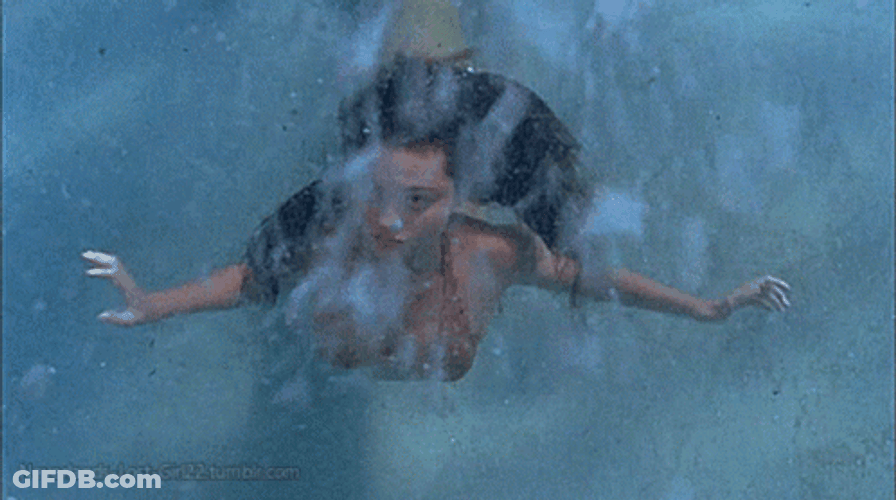 Beautiful Mermaid Swimming GIF