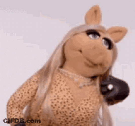 Beautiful Miss Piggy Looks GIF