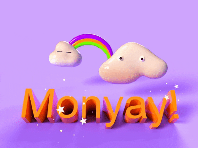 Beautiful Monday Cute Pink Clouds GIF
