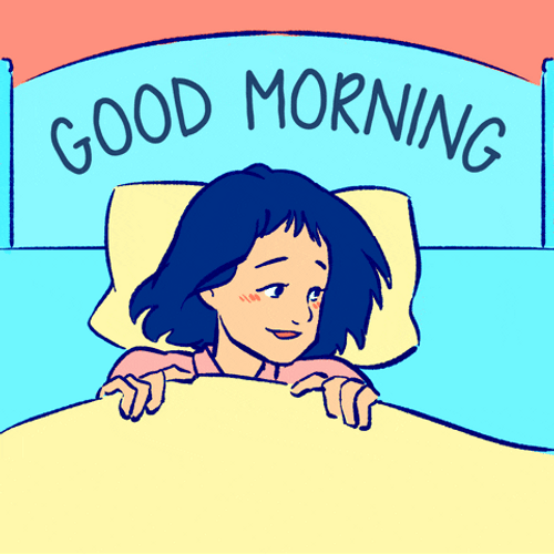 Beautiful Monday Lovely Dog Waking Up Human GIF