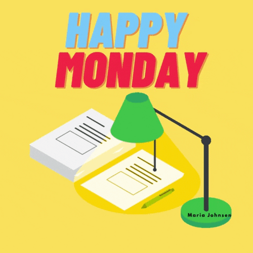 Beautiful Monday Moving Study Lamp GIF