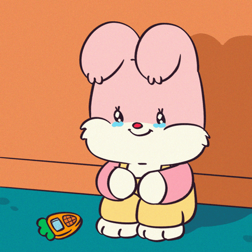 Beautiful Monday Smiling Teary Eyed Pink Bear GIF
