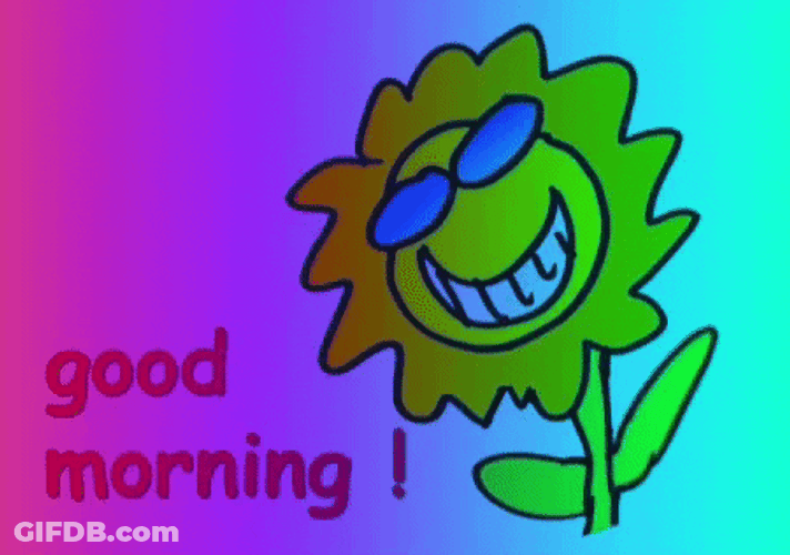 Beautiful Morning Flower Hi GIF