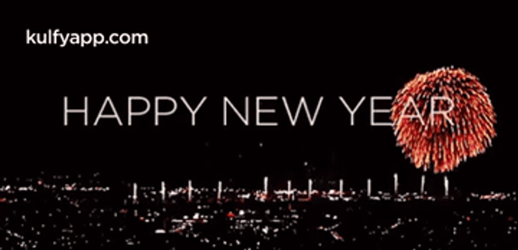 Beautiful New Year Fireworks GIF