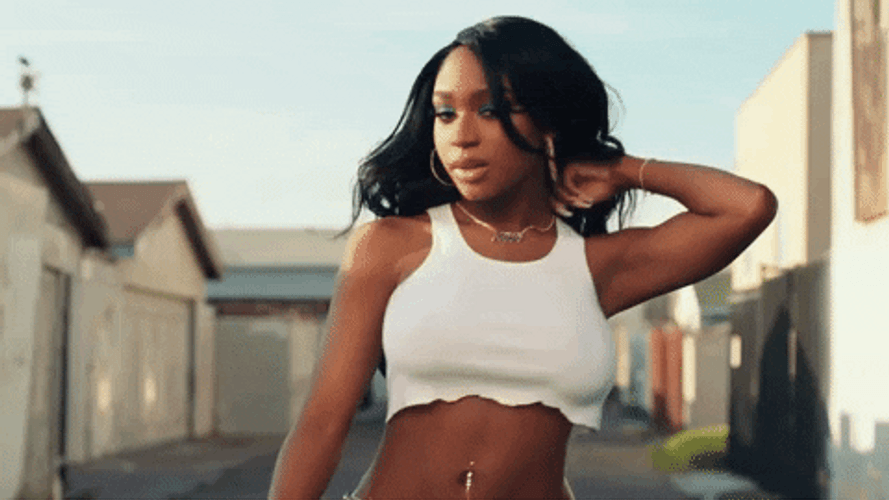 Beautiful Normani Pop Star Hair Flip GIF