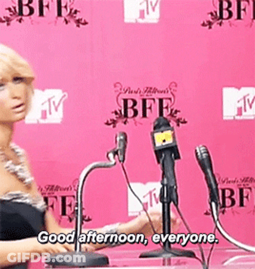 Beautiful Paris Hilton Good Afternoon GIF