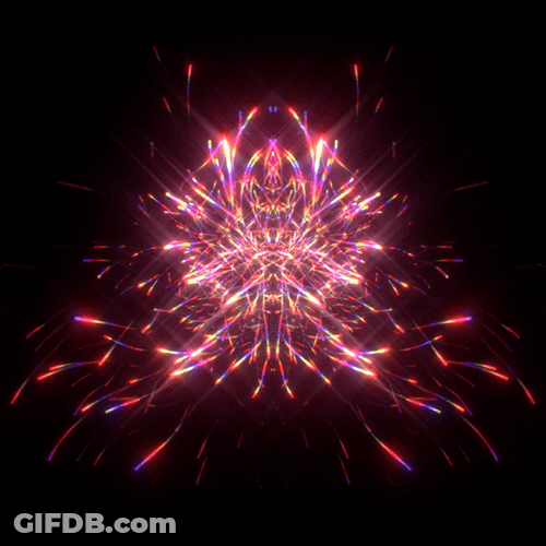 Beautiful Pink Loop Kaleidoscope GIF