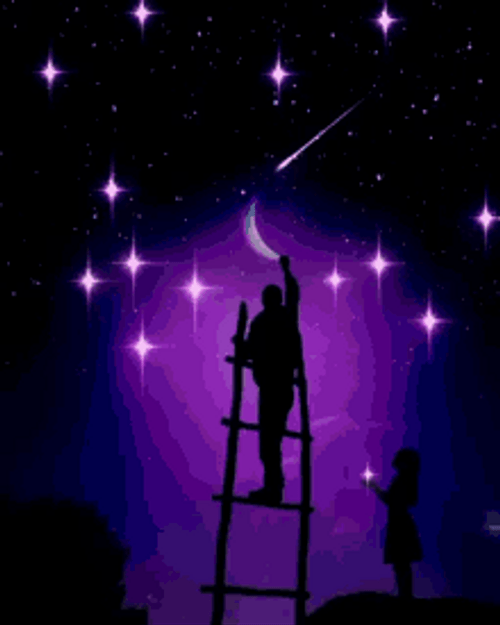 Beautiful Purple Sky Wallpaper GIF