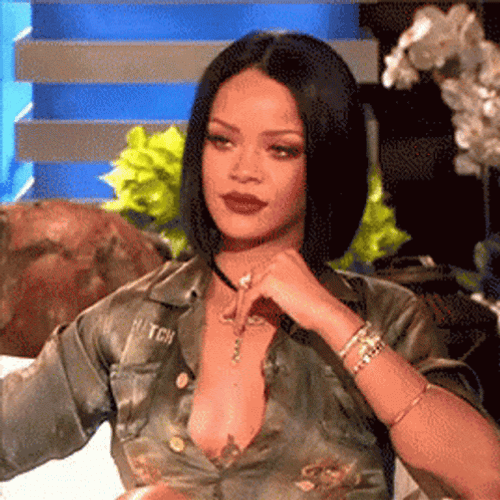 Beautiful Rihanna Mhm GIF