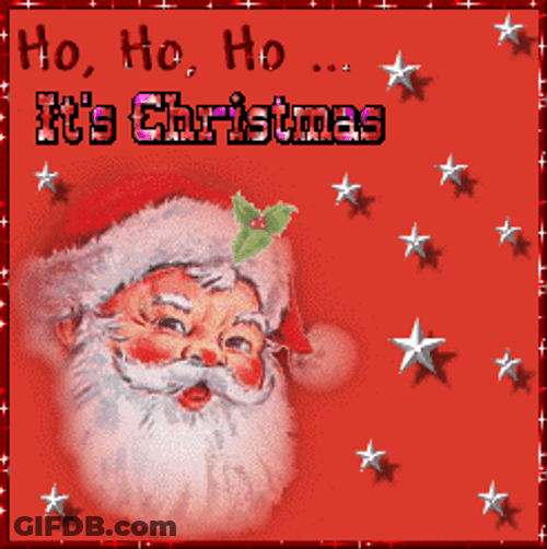 Beautiful Santa Smile Merry Christmas GIF