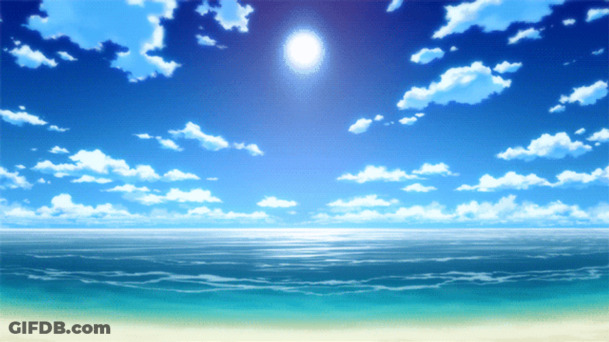 Beautiful Scenery Anime Cloudy Sky GIF