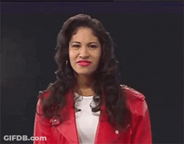 Beautiful Selena Quintanilla Looking GIF