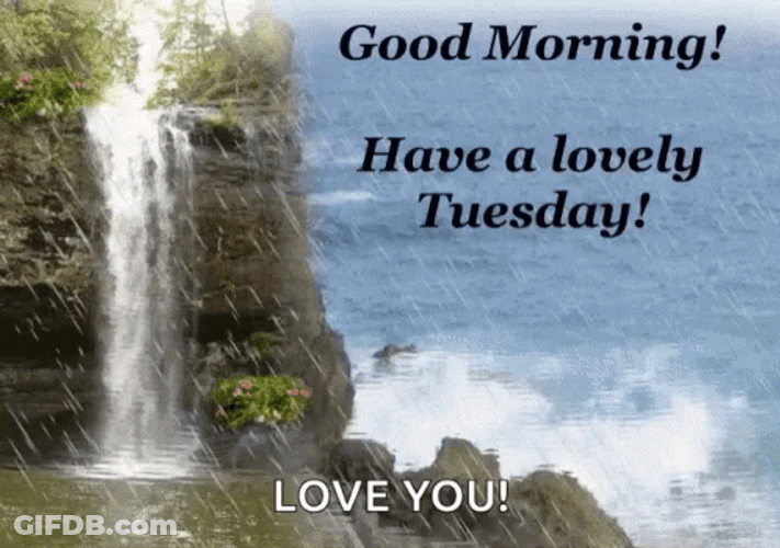 Beautiful Tuesday Waterfalls GIF