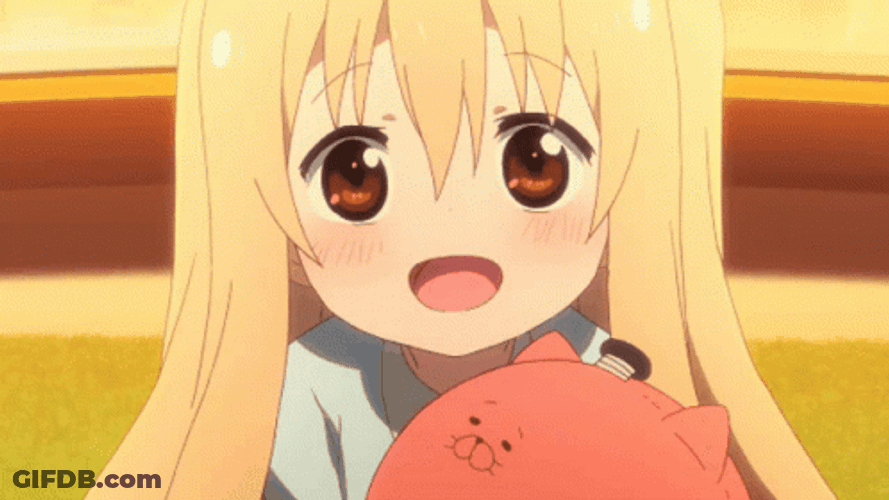 Beautiful Umaru Chan Smiling GIF