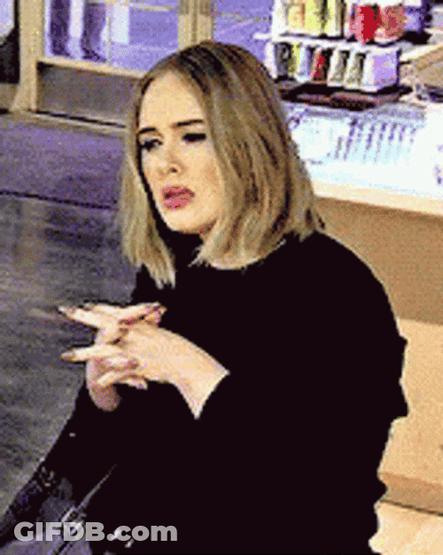 Beautiful Yet Confused Adele GIF