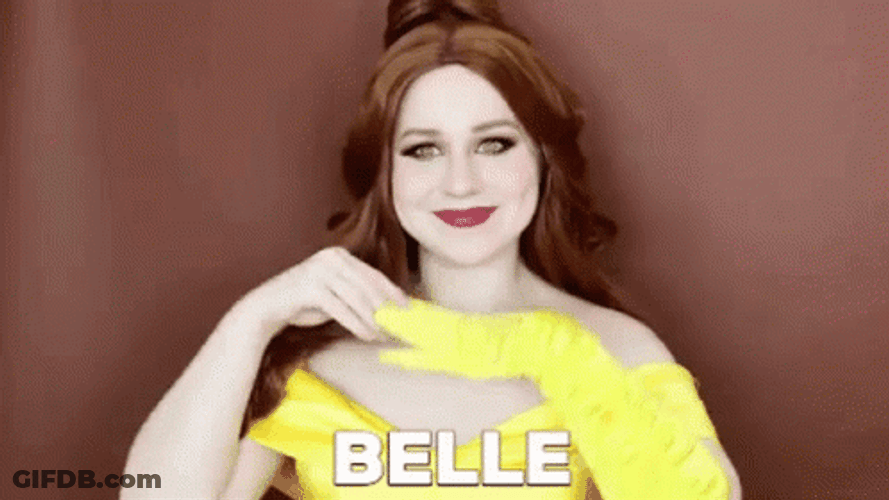 Beauty And The Beast Belle Cosplay GIF