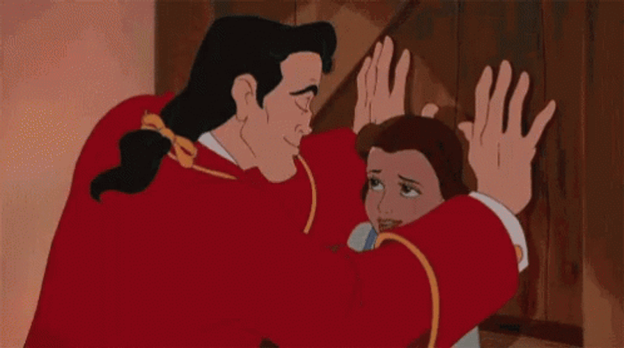 Beauty And The Beast Gaston Kiss GIF