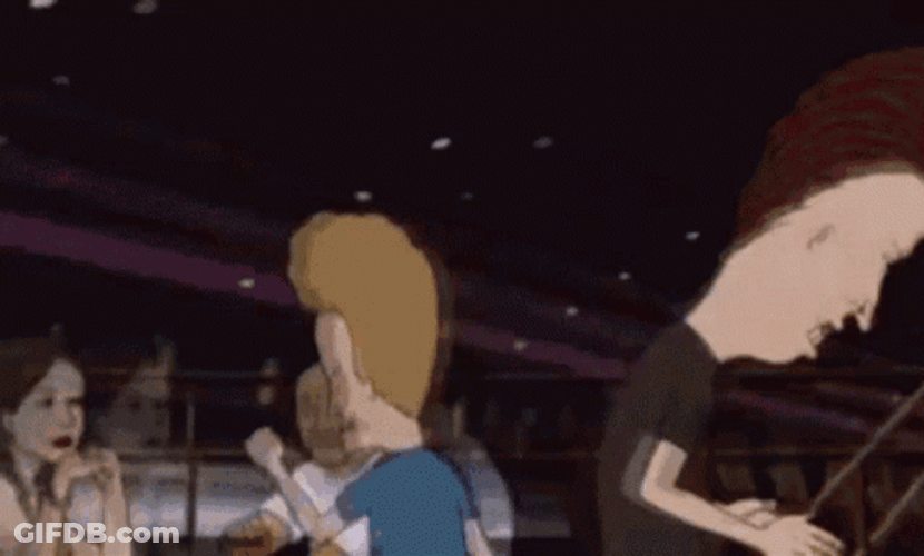 Beavis And Butt Head Dancing Weird GIF
