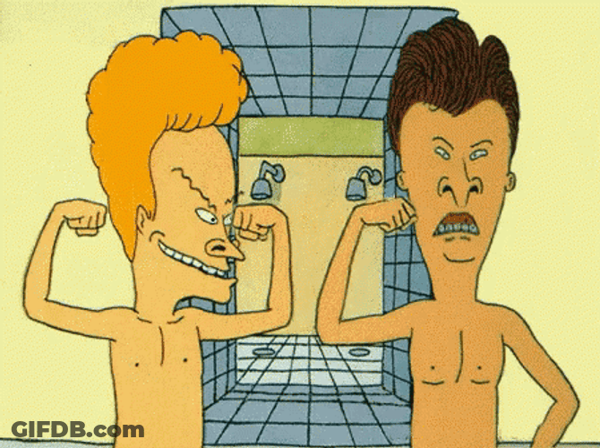 Beavis And Butt Head Flex Buff GIF