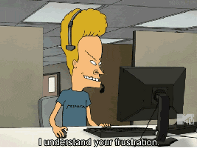 Beavis And Butt Head Frustration GIF
