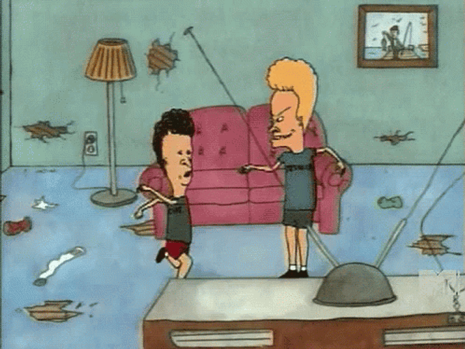 Beavis And Butt Head Funny Dancing GIF