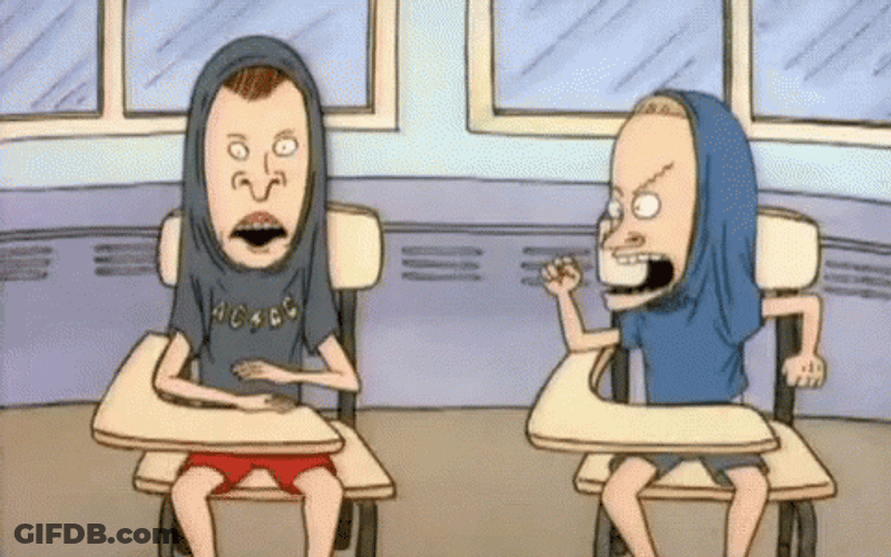 Beavis And Butt Head Funny Weird Sitting GIF