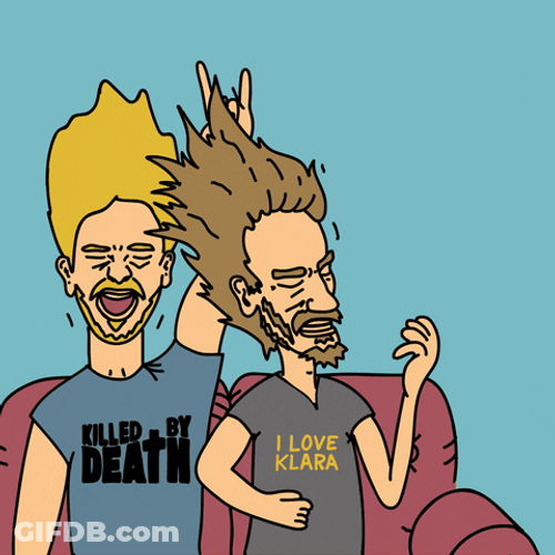 Beavis And Butt Head Headbang Rock And Roll GIF