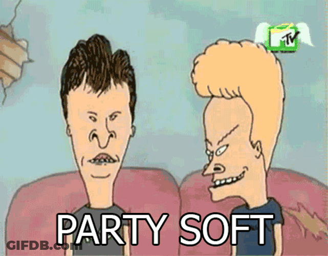 Beavis And Butt Head Party Soft GIF