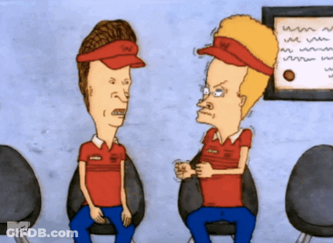Beavis And Butt Head Slap GIF