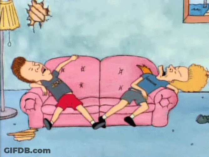 Beavis And Butt Head Sleeping GIF