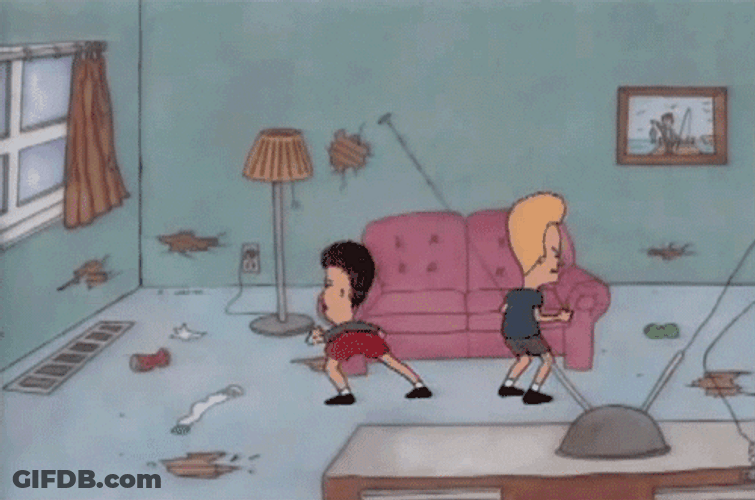Beavis And Butt Head Weird Dancing GIF