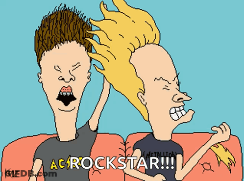 Beavis And Butthead Ac Rockstar GIF