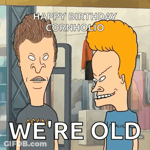 Beavis And Butthead Are Standing Next To Each Other In A Store . GIF