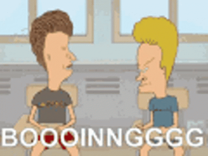 Beavis And Butthead Boing Argue GIF