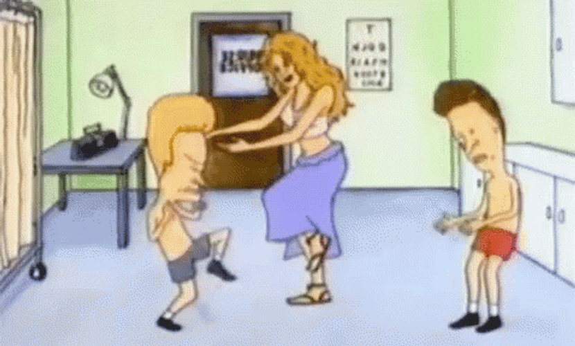 Beavis And Butthead Boogie Dance GIF