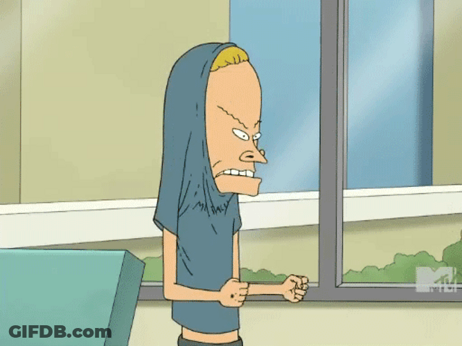 Beavis And Butthead Mad Threatened GIF