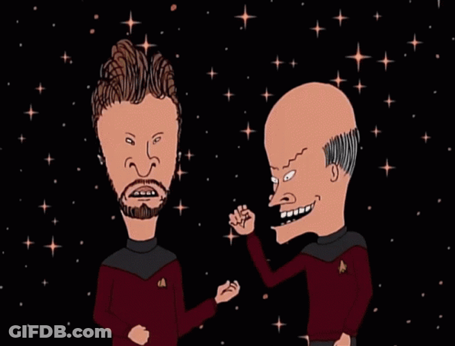 Beavis And Butthead Night Sky GIF