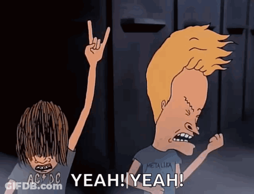 Beavis And Butthead Saying Yeah Yeah Yeah GIF