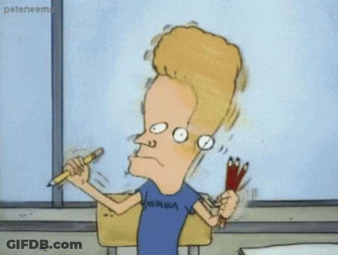 Beavis And Butthead Shaking Head GIF