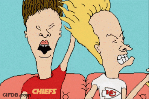 Beavis And Butthead Sitting On A Couch GIF