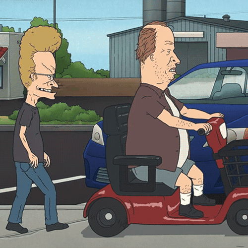 Beavis Behind His Friends GIF