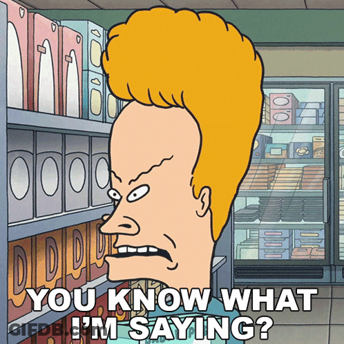 Beavis Says You Know What I'm Saying GIF
