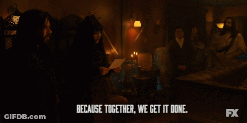 Because Together We Get It Done Is Written On A Screen GIF
