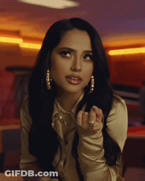 Becky G Counting Fingers Think GIF