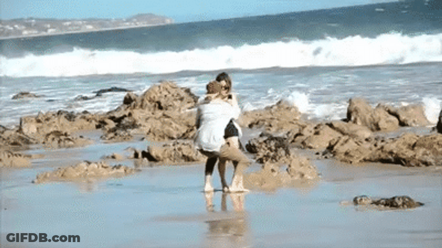 Becky G Sweet Beach Couple GIF