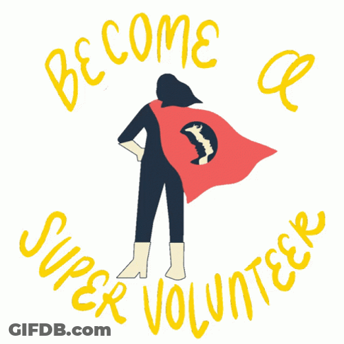 Become A Super Volunteer Hero GIF