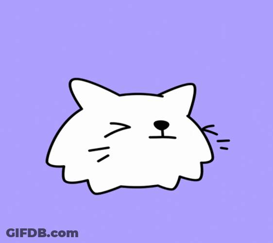 Bed Time Yawning Cat GIF