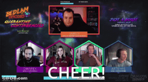Bedlam Discord Screenshot With Cheer GIF