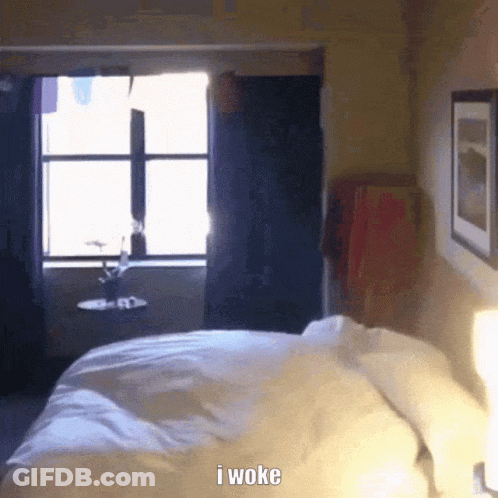 Bedroom Bed Window I Woke GIF