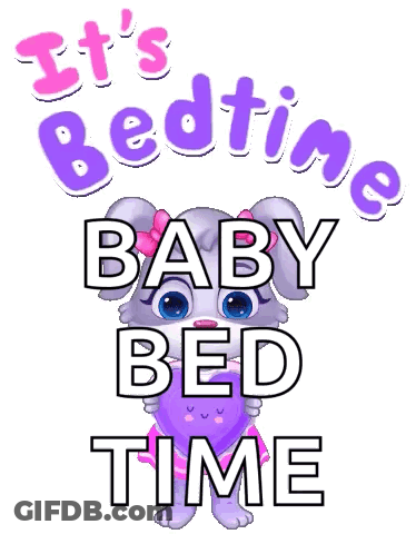 Bedtime Baby Bedtime Cat Poster GIF
